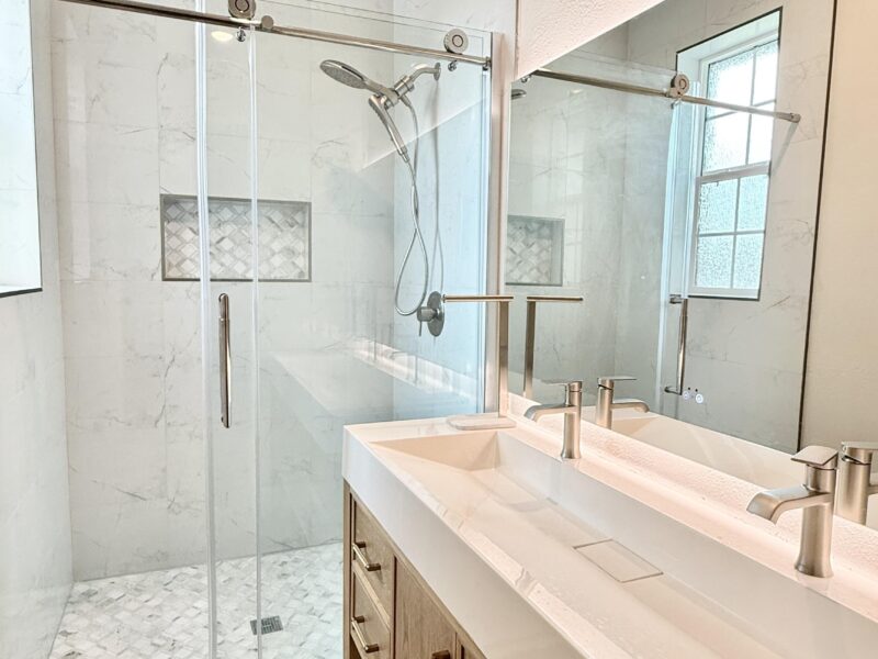 Natural Serenity: 72-Inch Wood Double Sink Vanity
